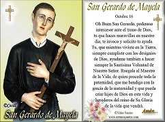 SAN GERARDO MAYELA PATRONO DE LAS EMBARAZADAS